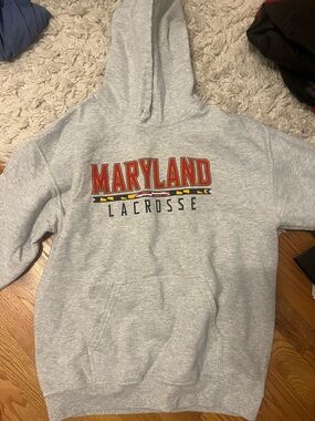 Maryland Lacrosse Grey Hoodie size M